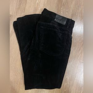 Men’s Polo Ralph Lauren Corduroy Pants 34x30 The Varick Slim Straight Black